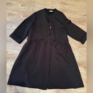 TUCKERNUCK
Black Stretch Crepe Royal Shirt Dress